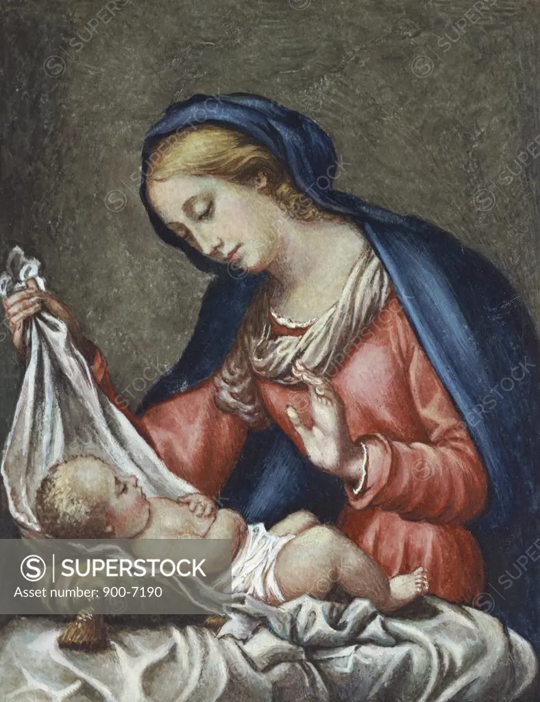 Madonna and Child (Detail) Carlo Maratti (1625-1713, Italian)