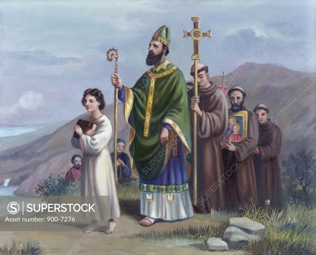 Saint Patrick Journeys to Tara Vittorio Bianchini (1797-1880) Italian
