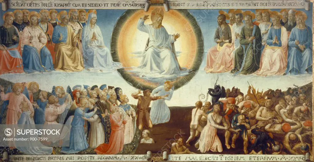 Last Judgment by Fra Angelico, (ca.1395-1455), Italy, Florence, Museo di San Marco, 1430