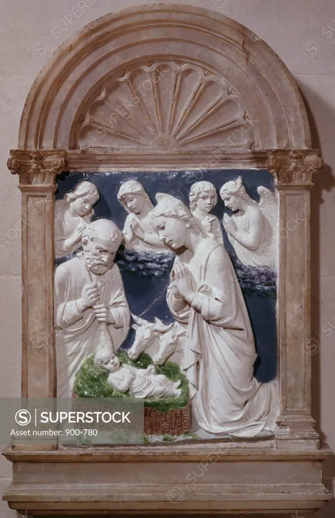 Nativity Luca Della Robbia (1400-1482 Italian) Glazed Terracotta National Gallery of Art, Washington, D.C., USA