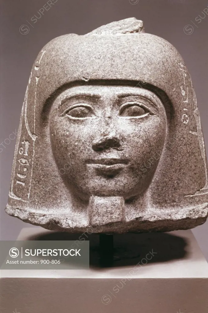 Bust of Paanmen, High Priest 2800 BC Egyptian Art Sculpture Staatliche Museen, Berlin, Germany 