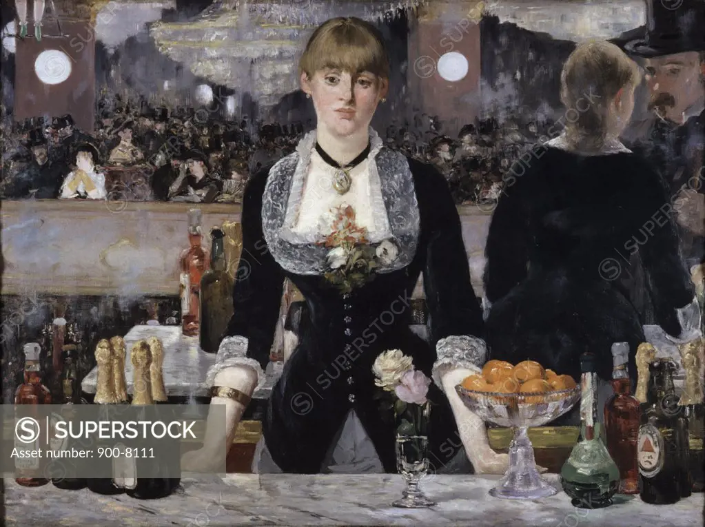 The Bar at the Folies Bergere 1882 Edouard Manet (1832-1883/French) Oil on Canvas Courtauld Institute and Galleries, London, England