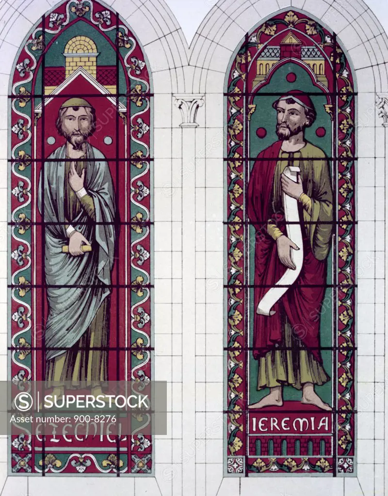 Prophets, The Ezekiel And Jeremiah, Stained Glass