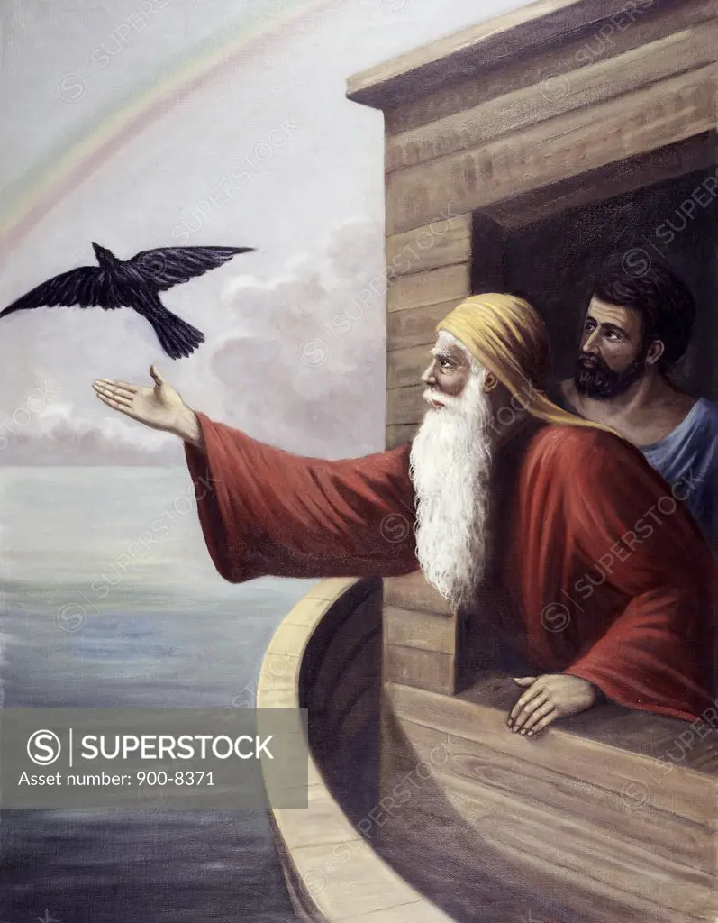 Noah Releasing the Raven Vittorio Bianchini (1797-1880 Italian)