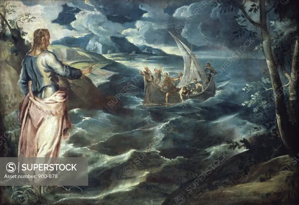 Christ at the Sea of Galilee  c. 1575-1580,  Jacopo Tintoretto (1518-1594 /Italian)  Oil on Canvas National Gallery of Art, Washington, D.C. 