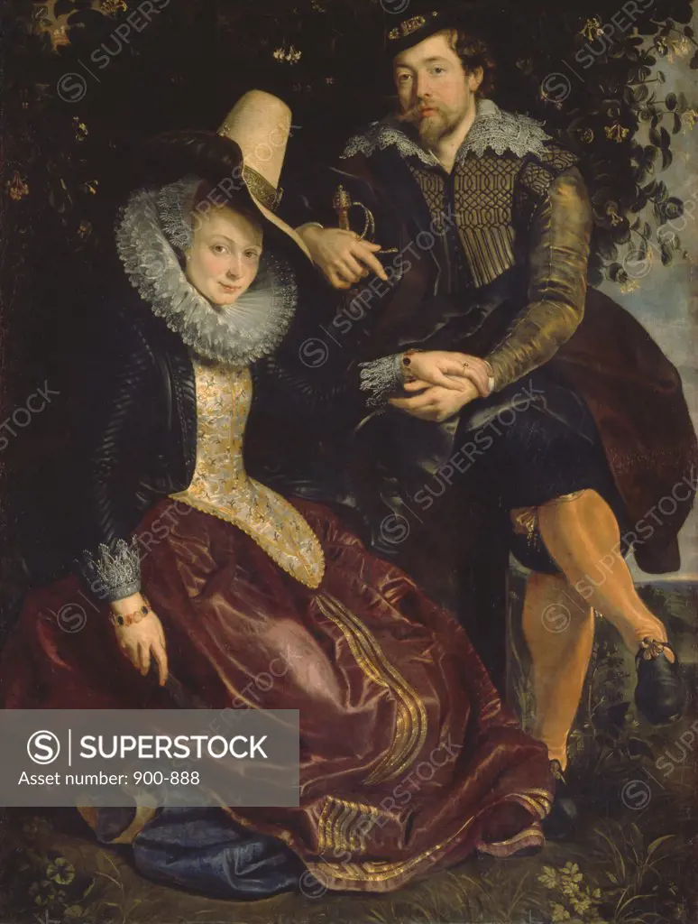 Germany, Munich, Alte Pinakothek, Self-portrait with Isabella Brandt Rubens by Peter Paul Rubens, oil on canvass, (1577-1640),