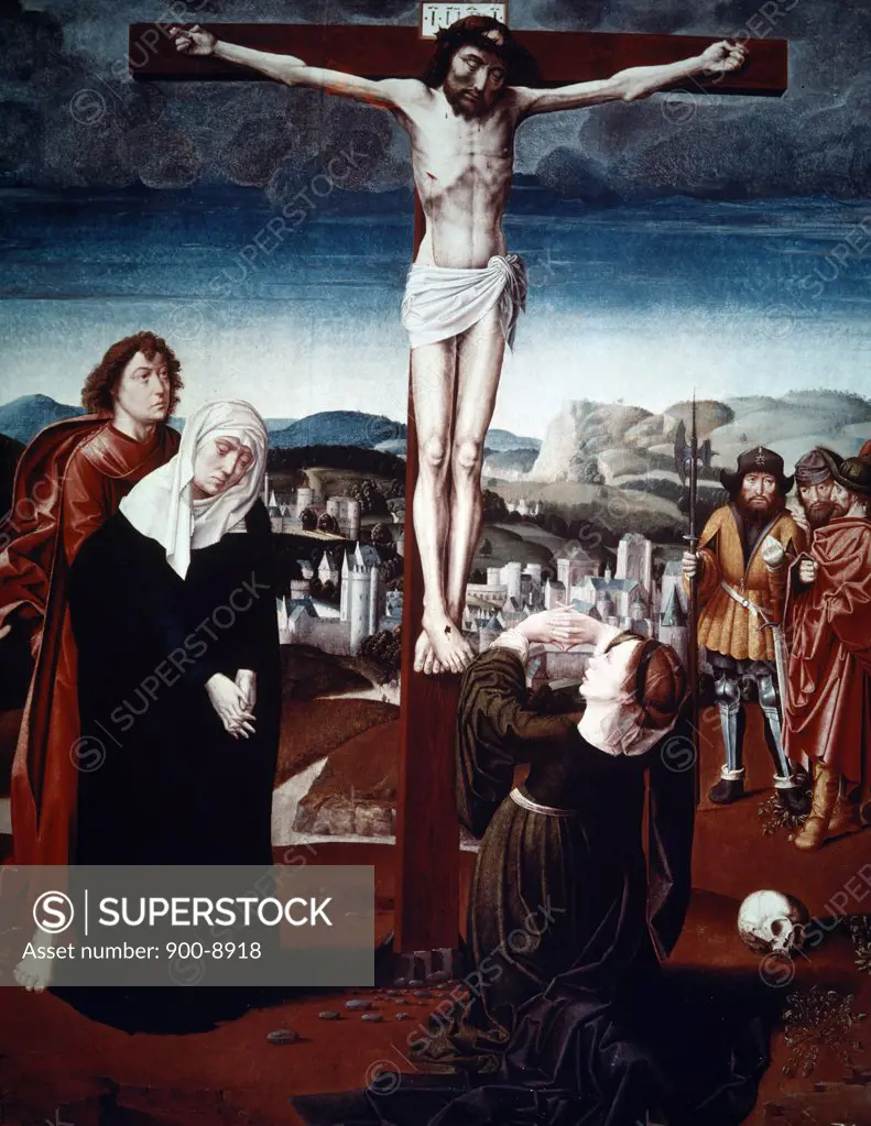 The Crucifixion by Gerard David, (1460-1523)