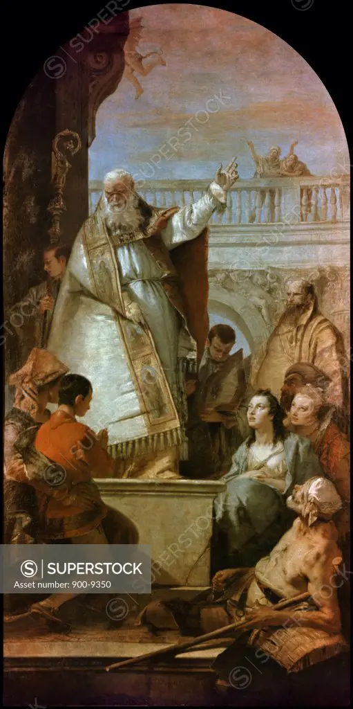 Saint Patrick, Bishop of Ireland by Giovanni Battista Tiepolo, (1696-1770), Italy, Padua, Museo Civico