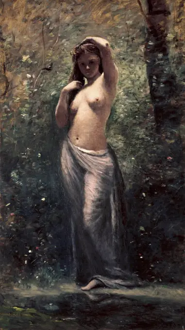 Nymph at the Source Jean-Baptiste-Camille Corot (1796-1875 French) 