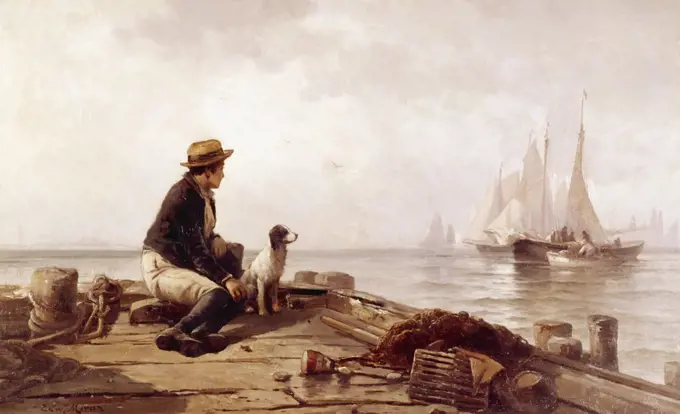 The Distant Horizon by Edward Moran, (1829-1901)