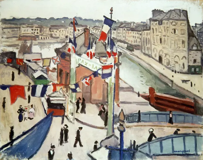14th July in Le Havre by Albert Marquet, 1906, 1875-1947