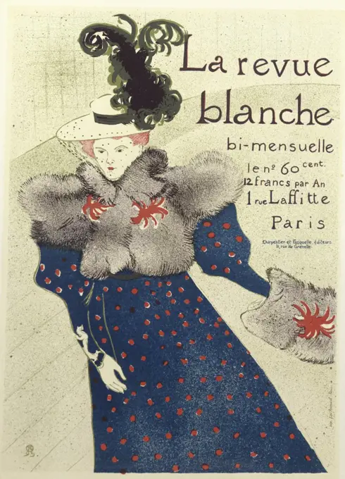 La Revue Blanche Henri de Toulouse-Lautrec (1864-1901/French) Lithograph 