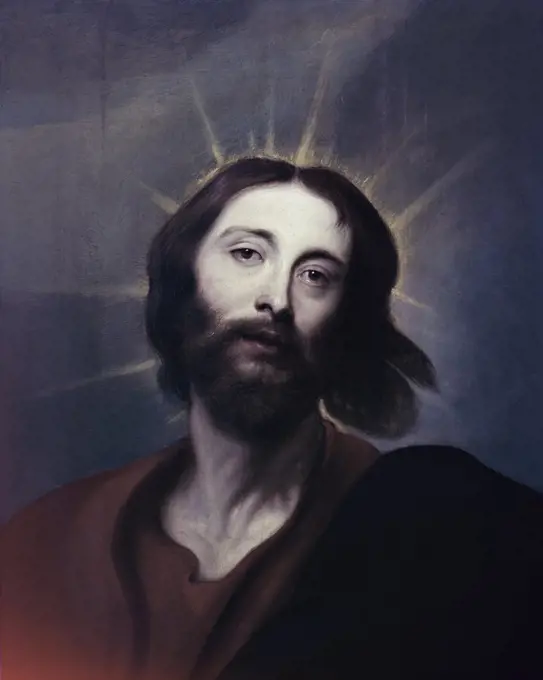 Jesus Christ Sir Anthony van Dyck (1599-1641/Flemish) Oil on Canvas Dusseldorf Museum, Germany