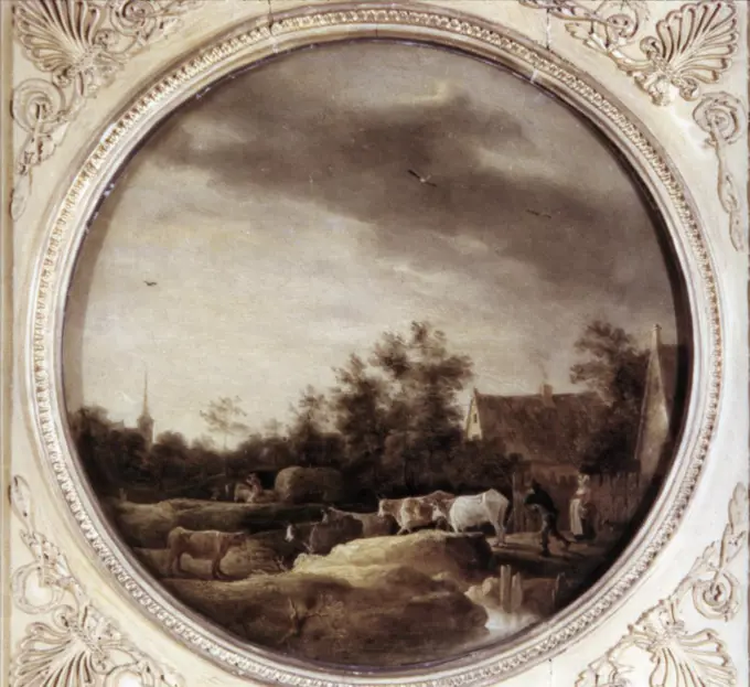 Landscape with a Herd by David Teniers the Younger, 1644, 1610-1690
