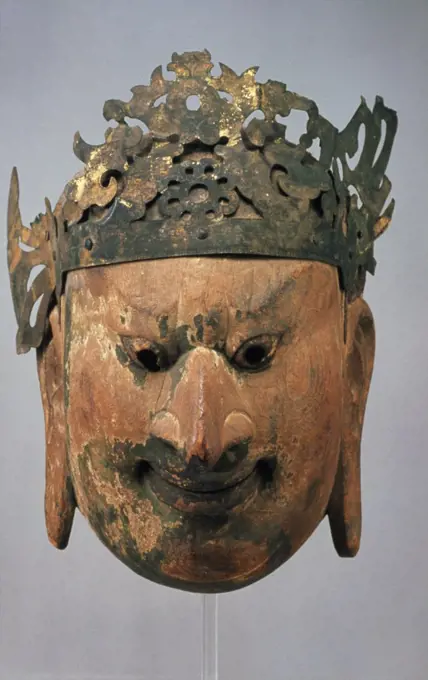 Gigaku Mask, circa 7th Century,, Japan, Tokyo, National Museum