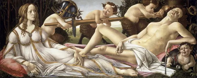 Venus & Mars c.1483 Sandro Botticelli (1444-1510 Italian) National Gallery, London 