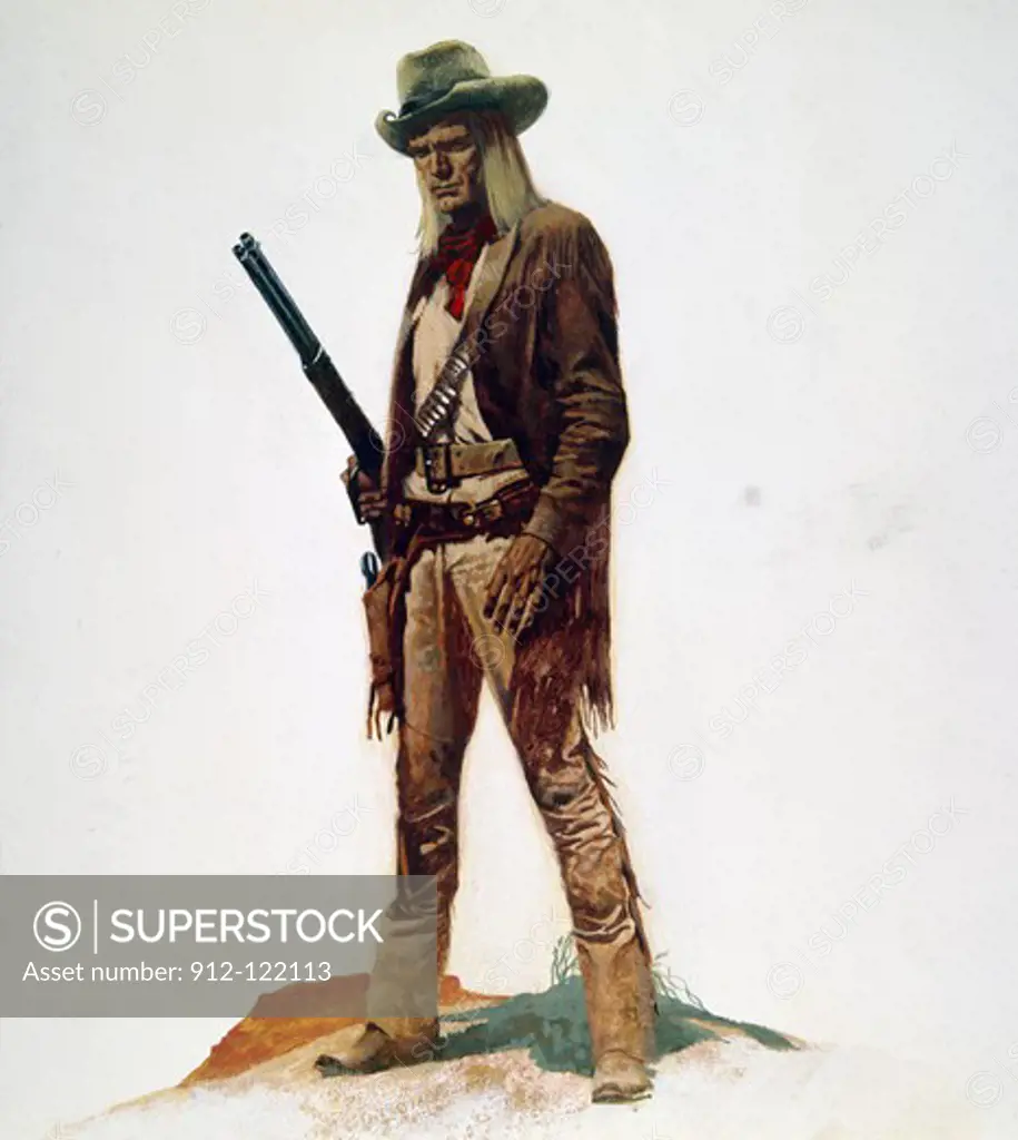 Painting of man with rifle
