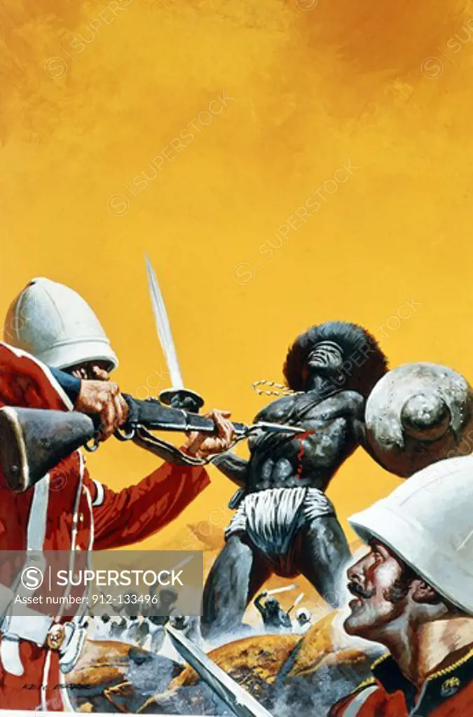 Painting of Anglo-Zulu war