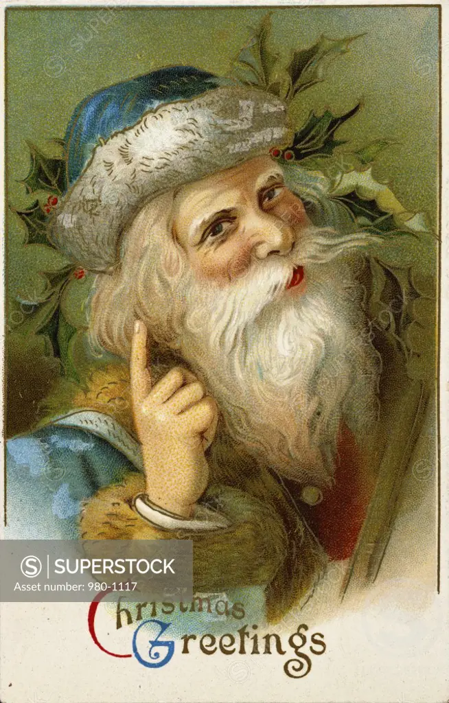 Christmas Greetings: Santa Nostalgia Cards 