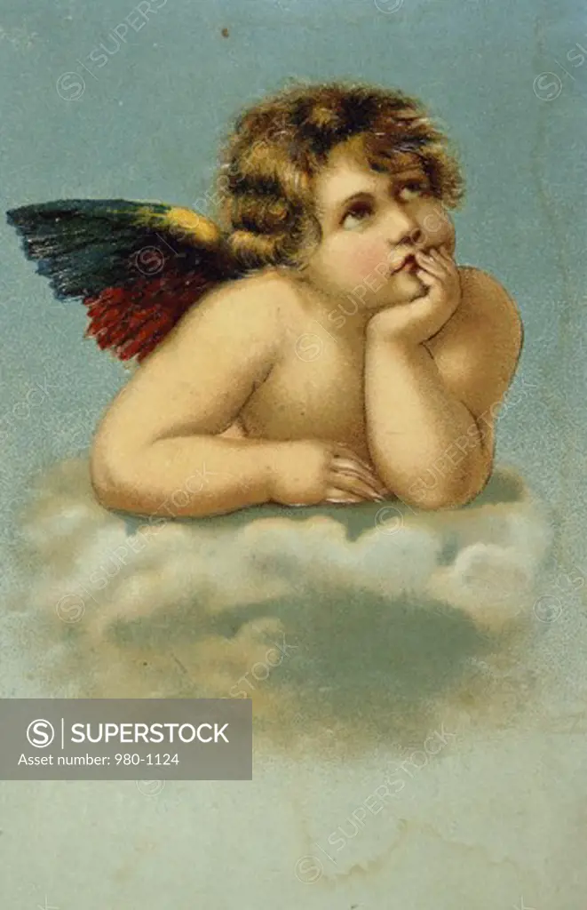 Angel (After the Sistine Madonna by Raphael) Nostalgia Cards 