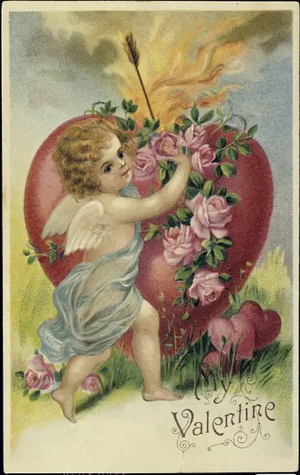 My Valentine C. 1900 Nostalgia Cards Illustration