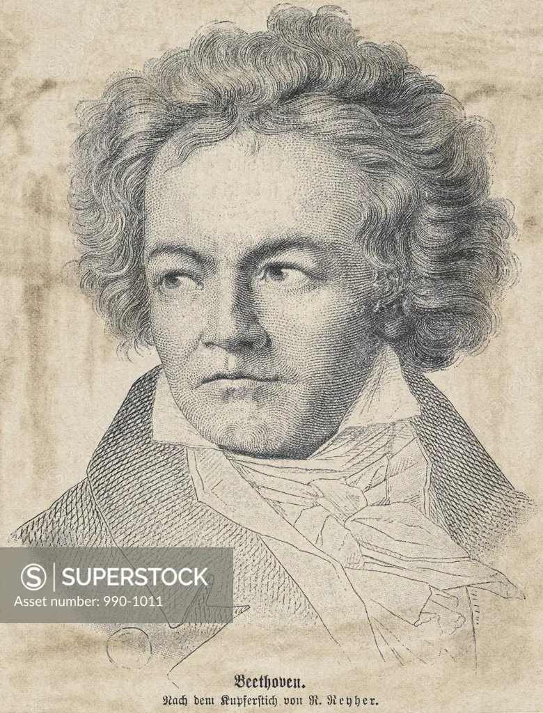 Ludwig van Beethoven , German composer (1770-1827) , Artist Unknown