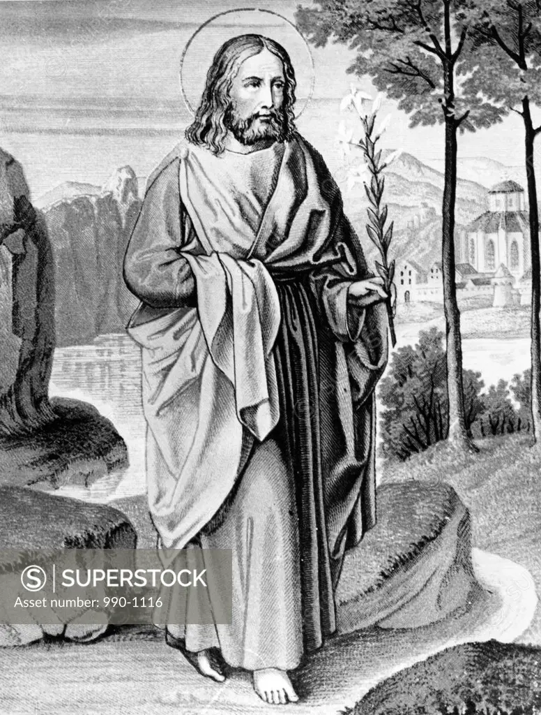St. Joseph by unknown artist, print