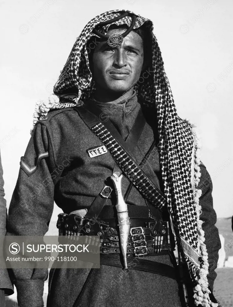 Arabian army soldier in military uniform