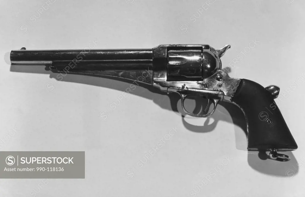 Close-up of a Remington Army Revolver