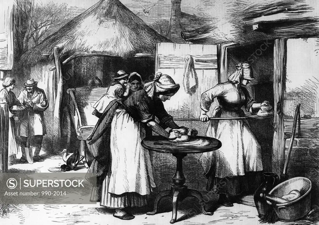 Cottage Life in Warwickshire, Baking Days, 1872