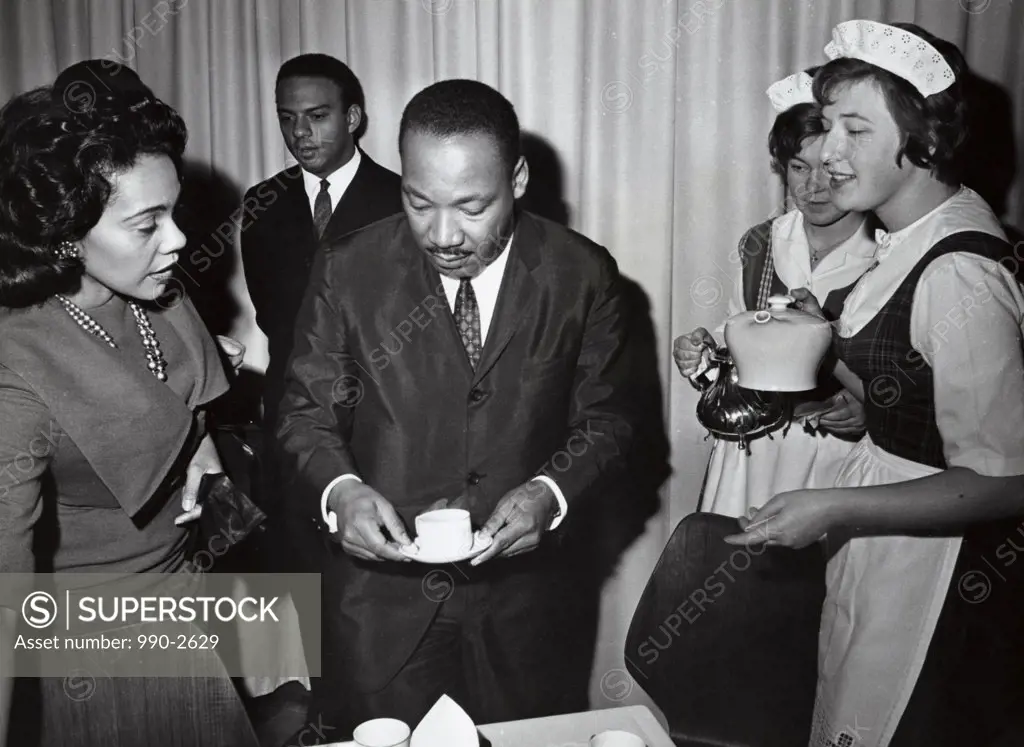 Coretta Scott King, Andrew Young, and Dr. Martin Luther King, Jr., Nobel Peace Prize Ceremonies, Oslo, Norway, December 10, 1964