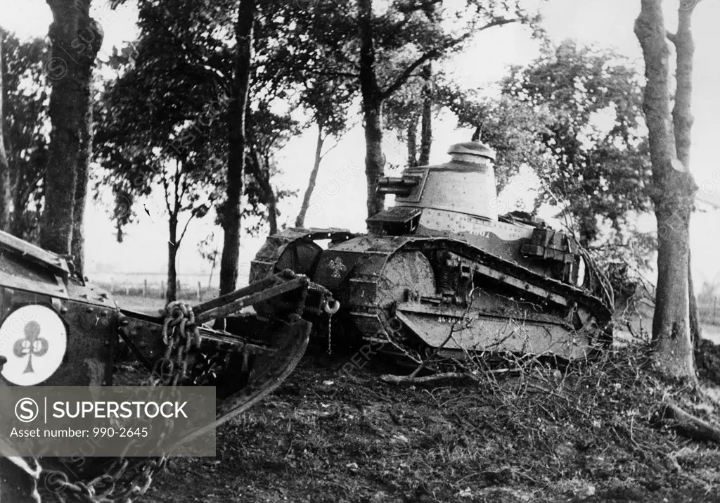 French Renault FT-17 Tank, World War I, circa 1917