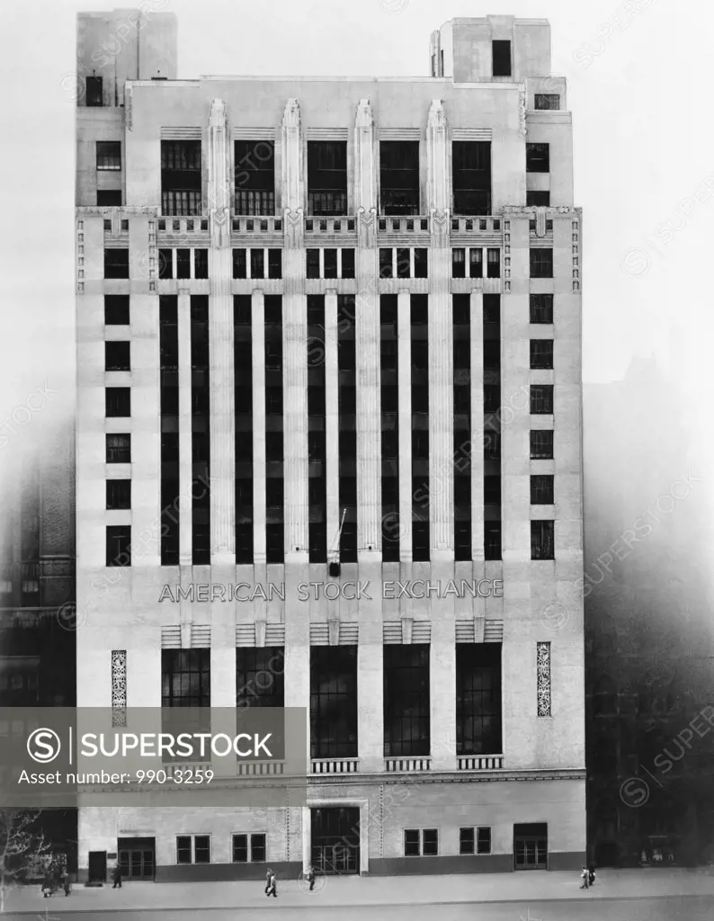 Facade of a stock exchange, American Stock Exchange, New York City, New York, USA