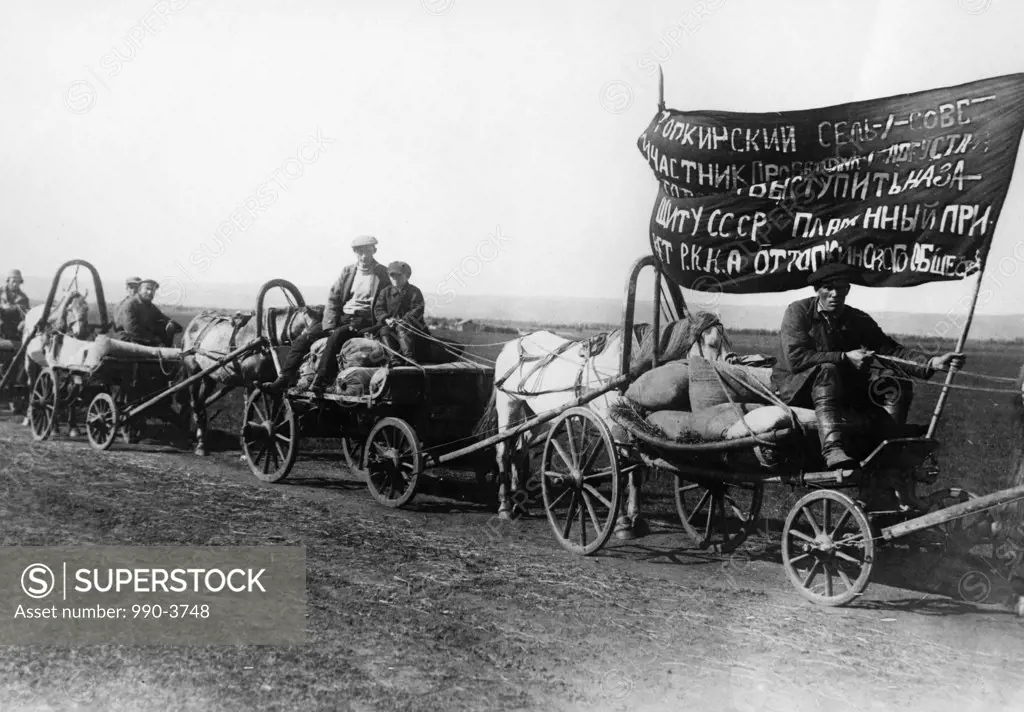 Russia, Syberia, Delivering Grain and Flour to Hunger Centers