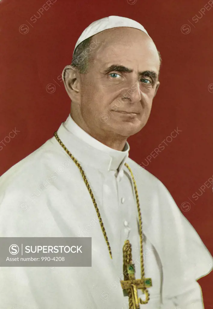 Pope Paul VI (1897-1978) Roman Catholic Pope (1963-1978)  