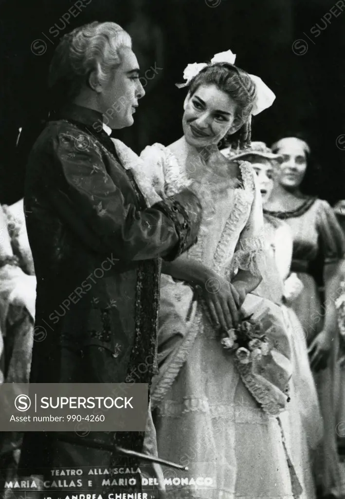Maria Callas and Mario Del Monaco, La Scala Theatre,