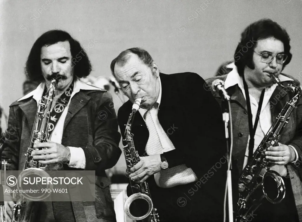 Woody Herman with Frank Tiberi and Salvatore Spicola
