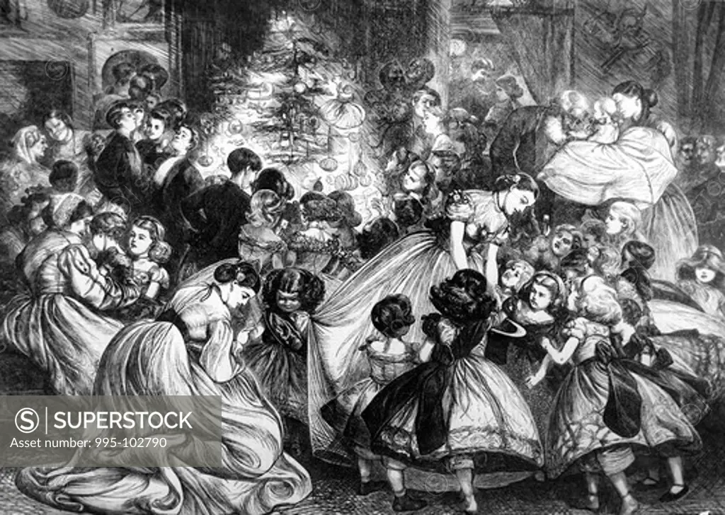 Christmas Traditions by unknown artist, print
