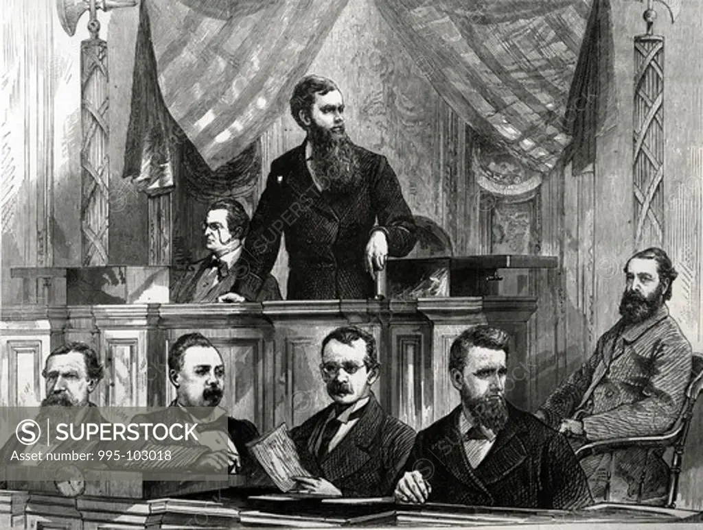 March 2, 1877 Official Decision Between Hayes & Tilden (Election 1876) Artist Unknown 