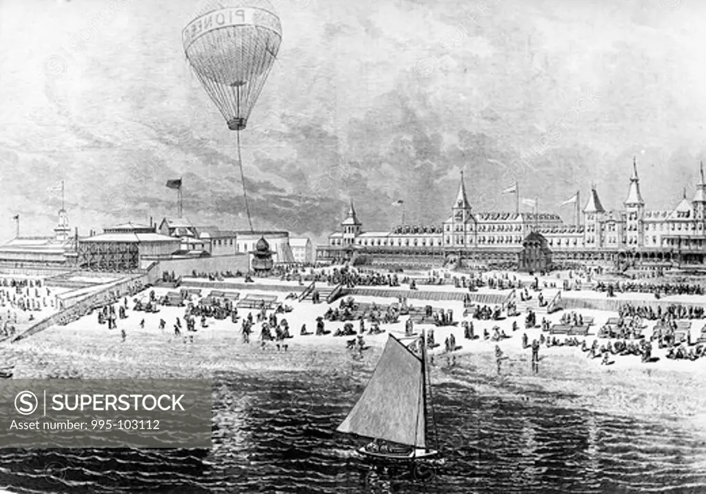 View of Manhattan Beach, Coney Island ca. 1880Artist Unknown