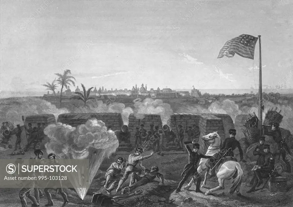 Siege of Vera Cruz (Mexican-American War) Artist Unknown