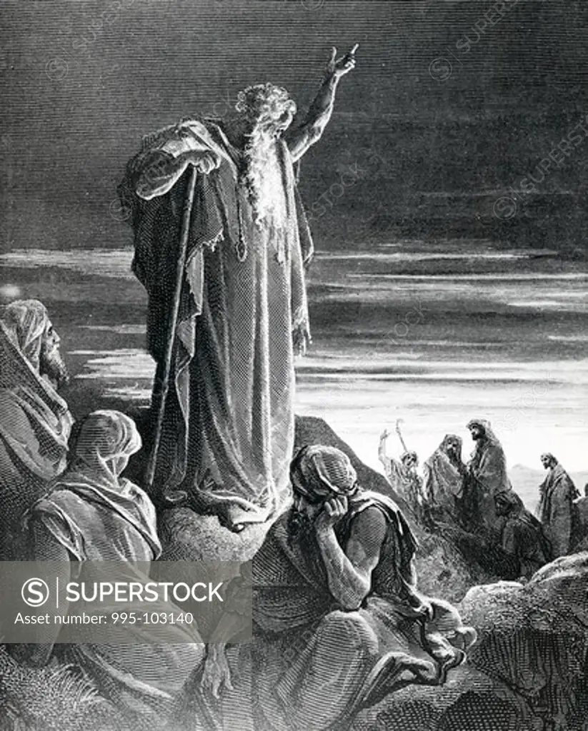 God Appears to Ezekiel, Gustave Dore, illustration, (1832-1883)