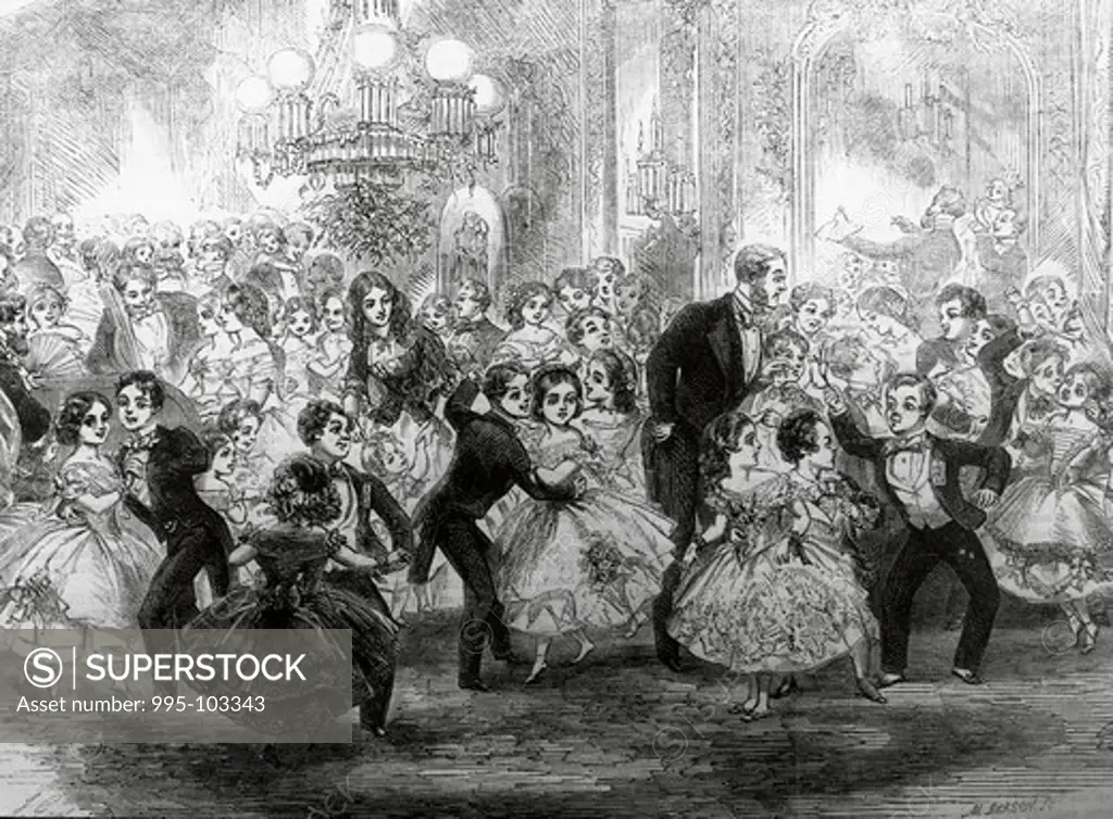 Christmas Party, 1859, Artist Unknown