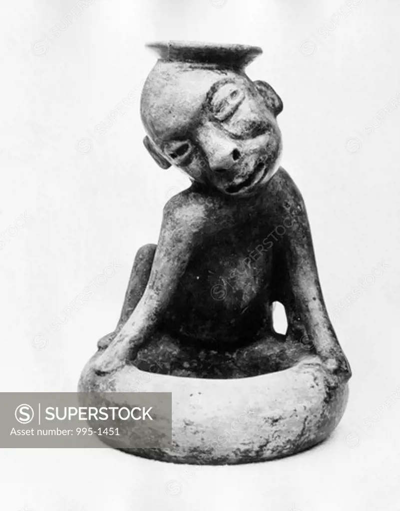 Pre-Columbian monkey figure, Guatemala