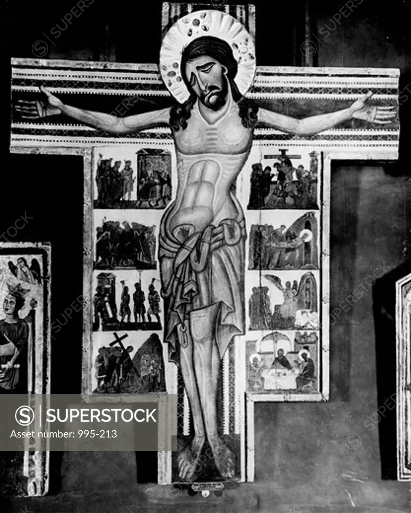 The Crucifixion by unknown artist, Byzantine style