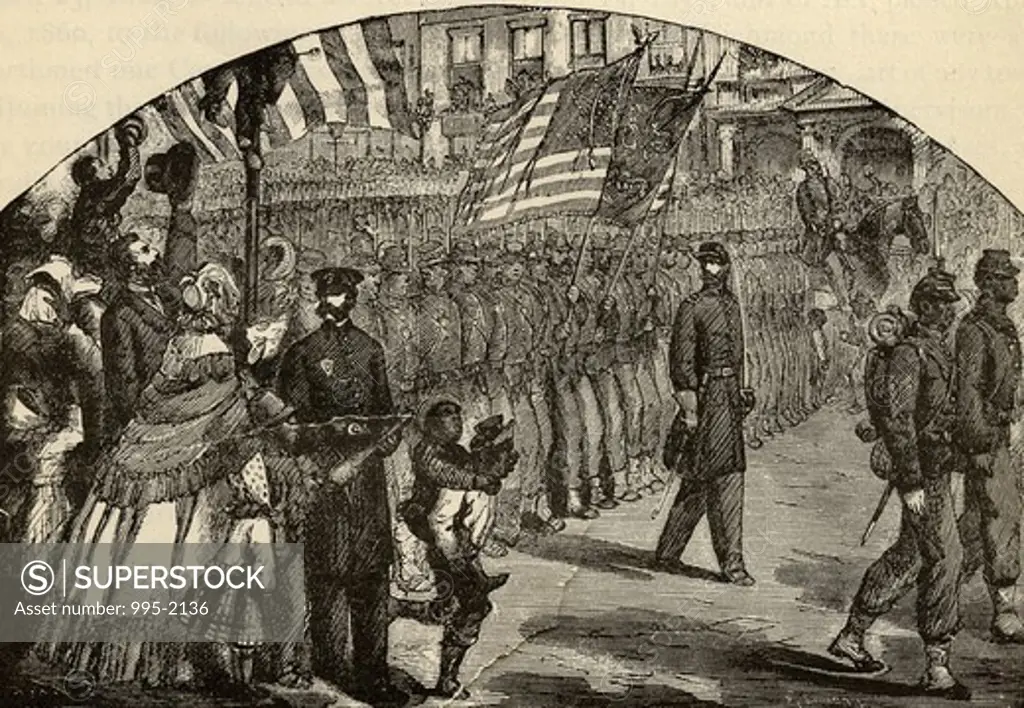 First New York Colored Regiment Leaving for the Seat of War Artist Unknown 