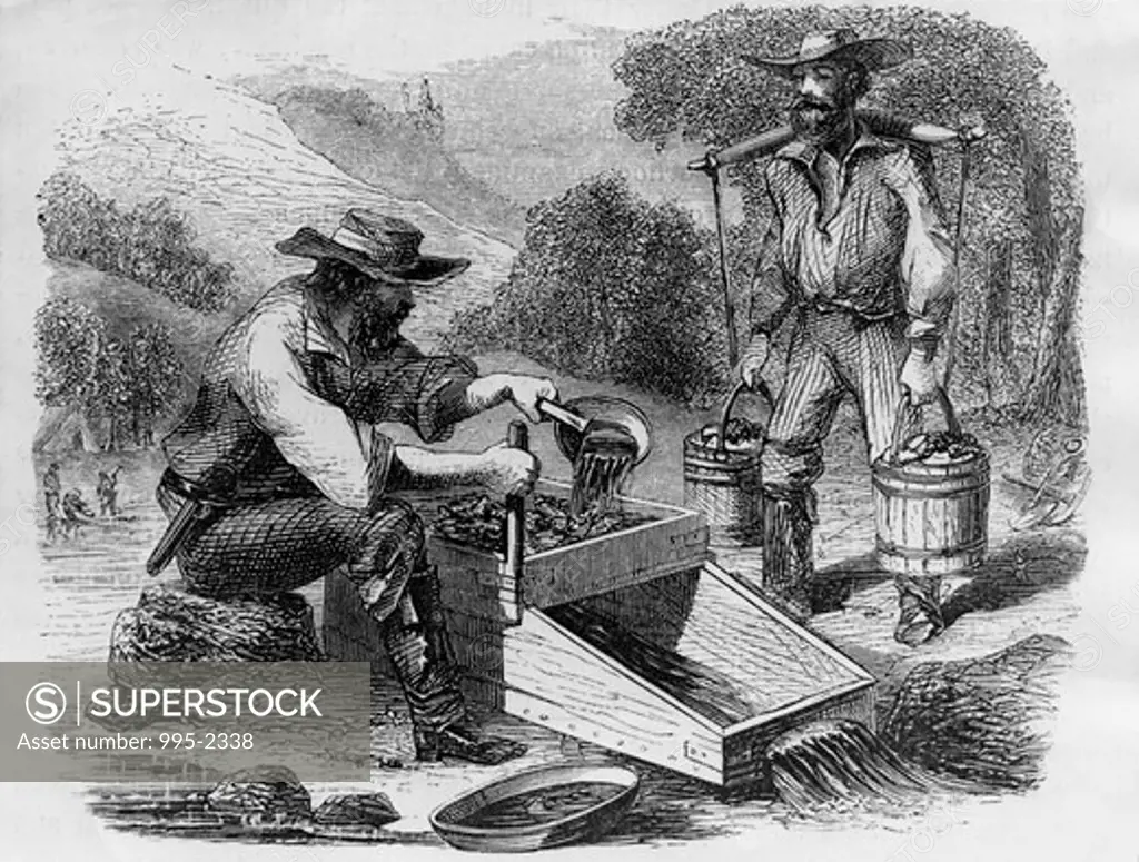 The California Gold Rush, Cradle Rocking, 1849 American History 