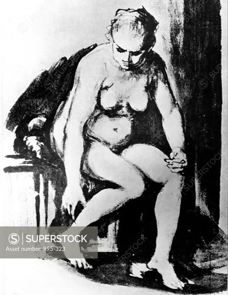 Nude Study of a Woman attributed to Rembrandt, 1606  1669
