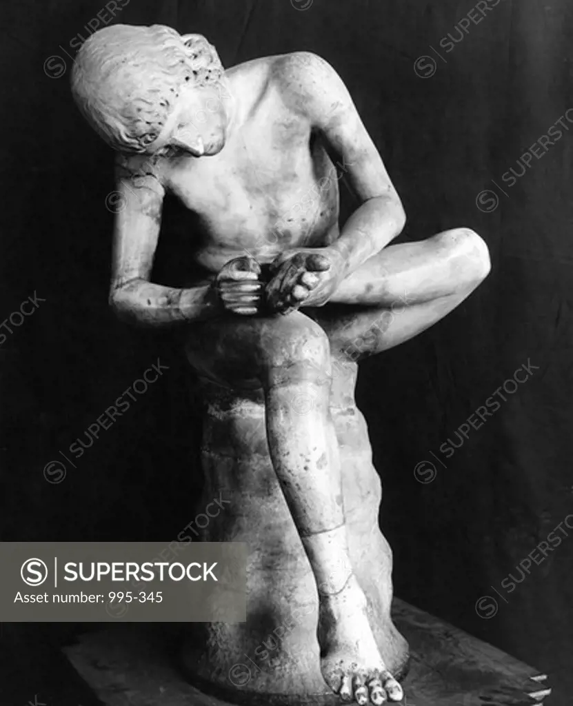 Boy Removing Thorn From his Foot, sculpture, Italy, Florence, Galleria Degli Uffizi