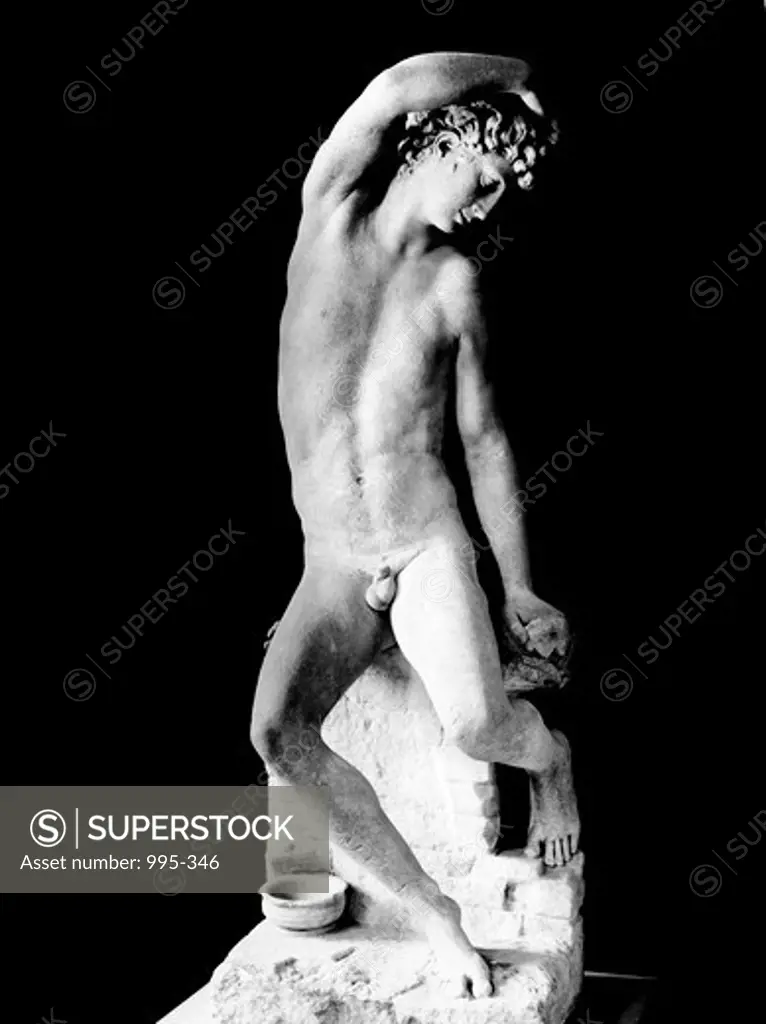 Narcissus by Benvenuto Cellini, marble sculpture